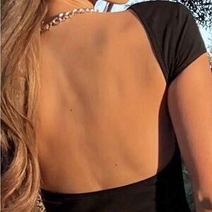 Cute trendy backless top!!